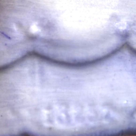 VINTAGE Small Bell - Lady with Blue Periwinkle Ball Gown - Picture 7 of 11